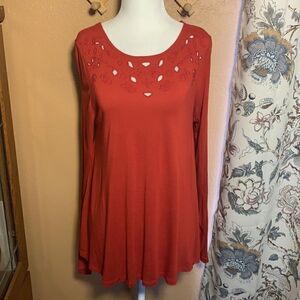 Old Navy Long Sleeve Tunic Swing Blouse